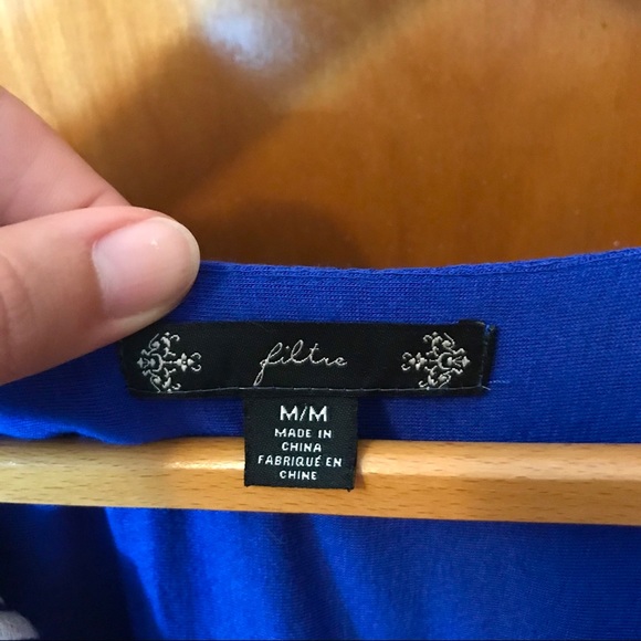 Filtre | Beautiful Cobalt Blue Embroidered Top (M) - Picture 3 of 7